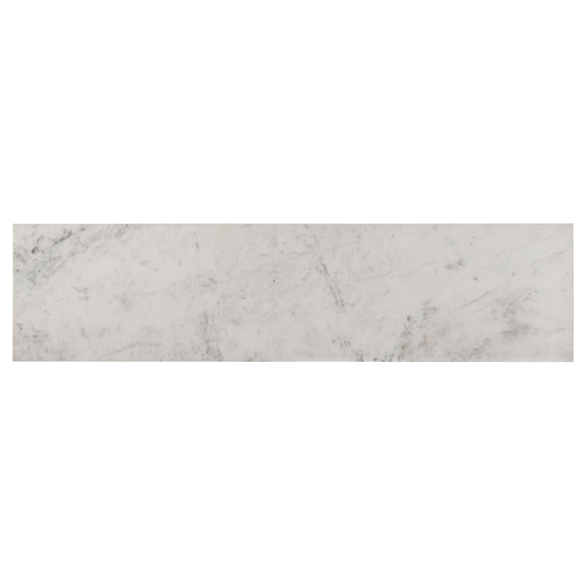 Dennis Tobacco sideboard buffet, marble top close-up, white veined surface
