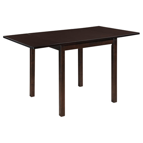 Kelso Cappuccino and Tan 3-Piece Drop Leaf Dining Set from Coaster - Luna Furniture