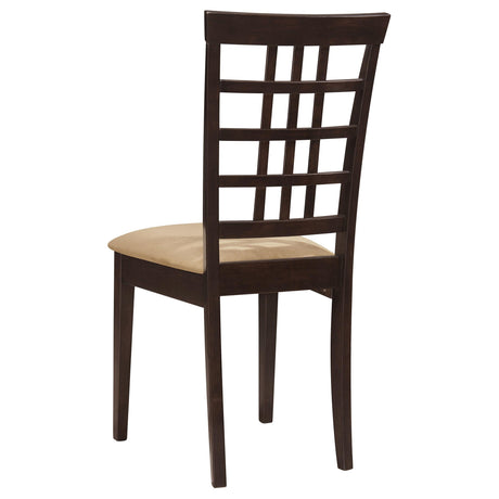 Kelso Cappuccino and Tan 3-Piece Drop Leaf Dining Set from Coaster - Luna Furniture