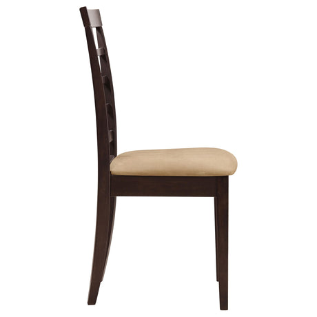 Kelso Cappuccino and Tan 3-Piece Drop Leaf Dining Set from Coaster - Luna Furniture