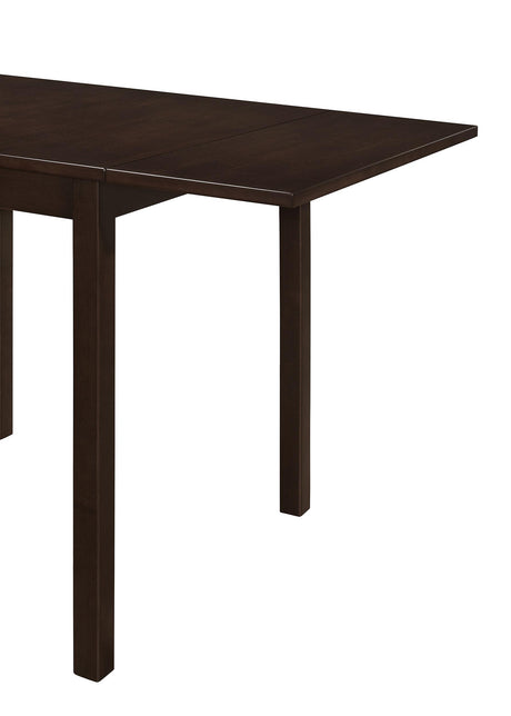 Kelso Cappuccino and Tan 3-Piece Drop Leaf Dining Set from Coaster - Luna Furniture