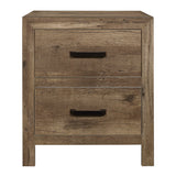 Mandan Weathered Pine 5-Piece Bedroom Set (Queen Bed, Nightstand, Dresser, Mirror, Chest) from Homelegance - Luna Furniture