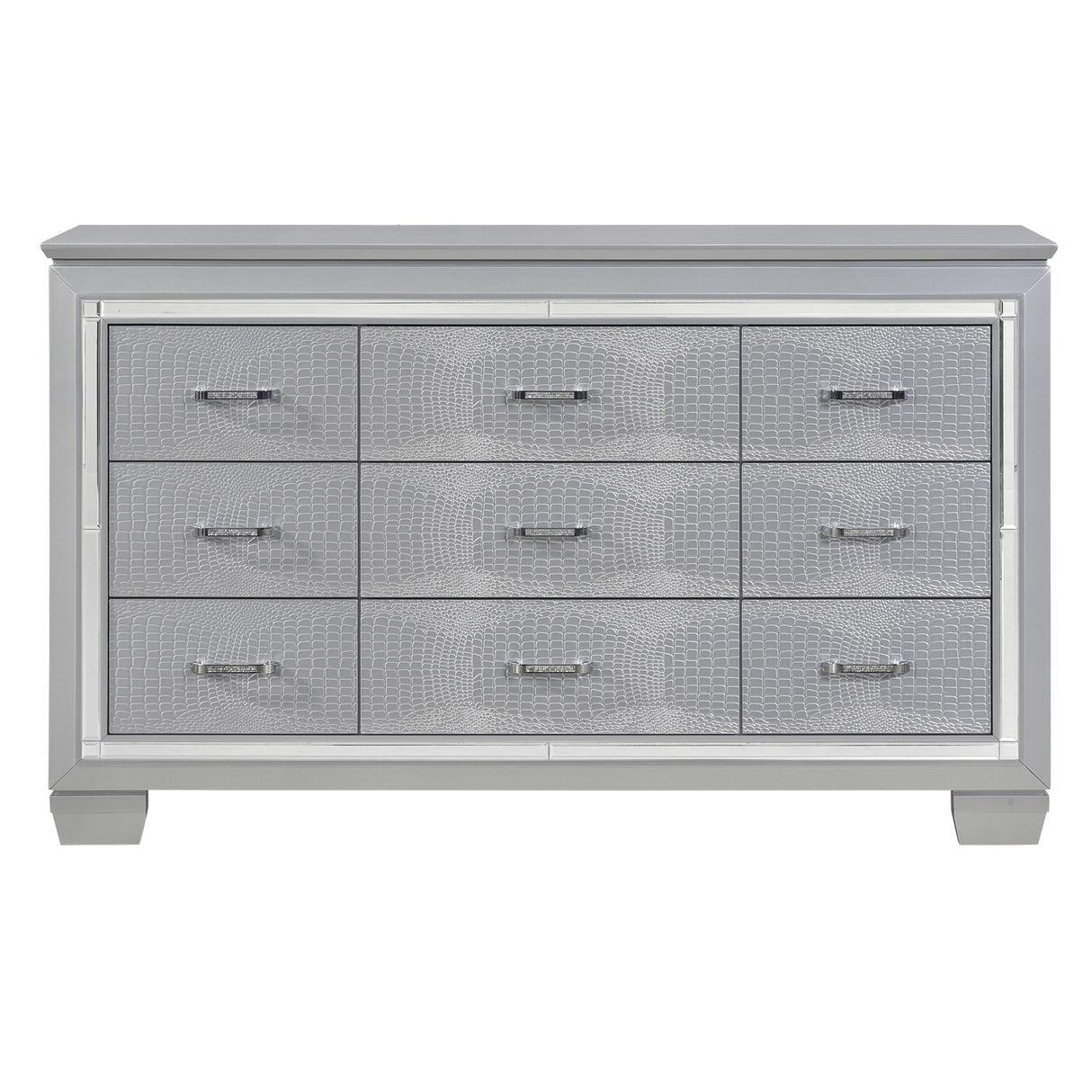 Allura Silver Nightstand from Homelegance - Luna Furniture