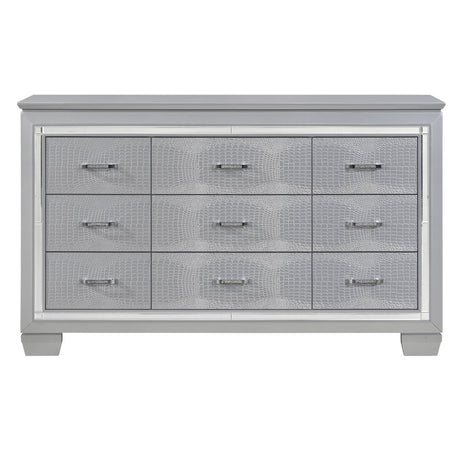 Allura Silver Nightstand from Homelegance - Luna Furniture