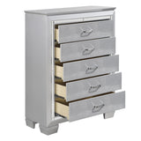 Allura Black Vanity Dresser with Mirror from Homelegance - Luna Furniture