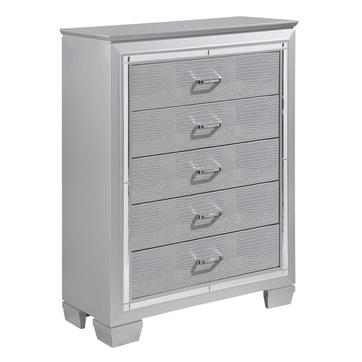 Allura Black Vanity Dresser with Mirror from Homelegance - Luna Furniture