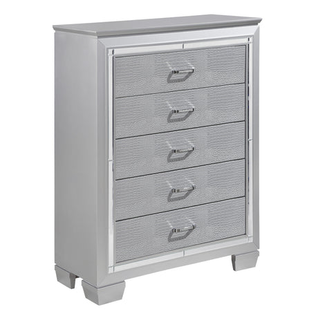 Allura Black Vanity Dresser with Mirror from Homelegance - Luna Furniture