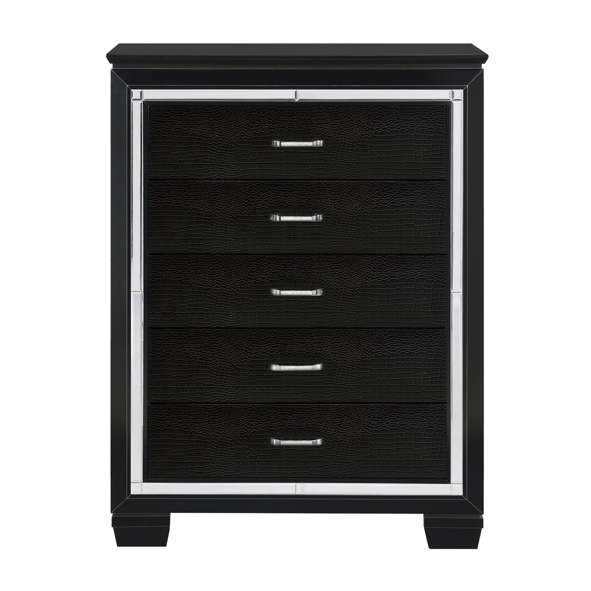 Allura Black Nightstand from Homelegance - Luna Furniture