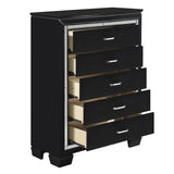 Allura Black Dresser from Homelegance - Luna Furniture
