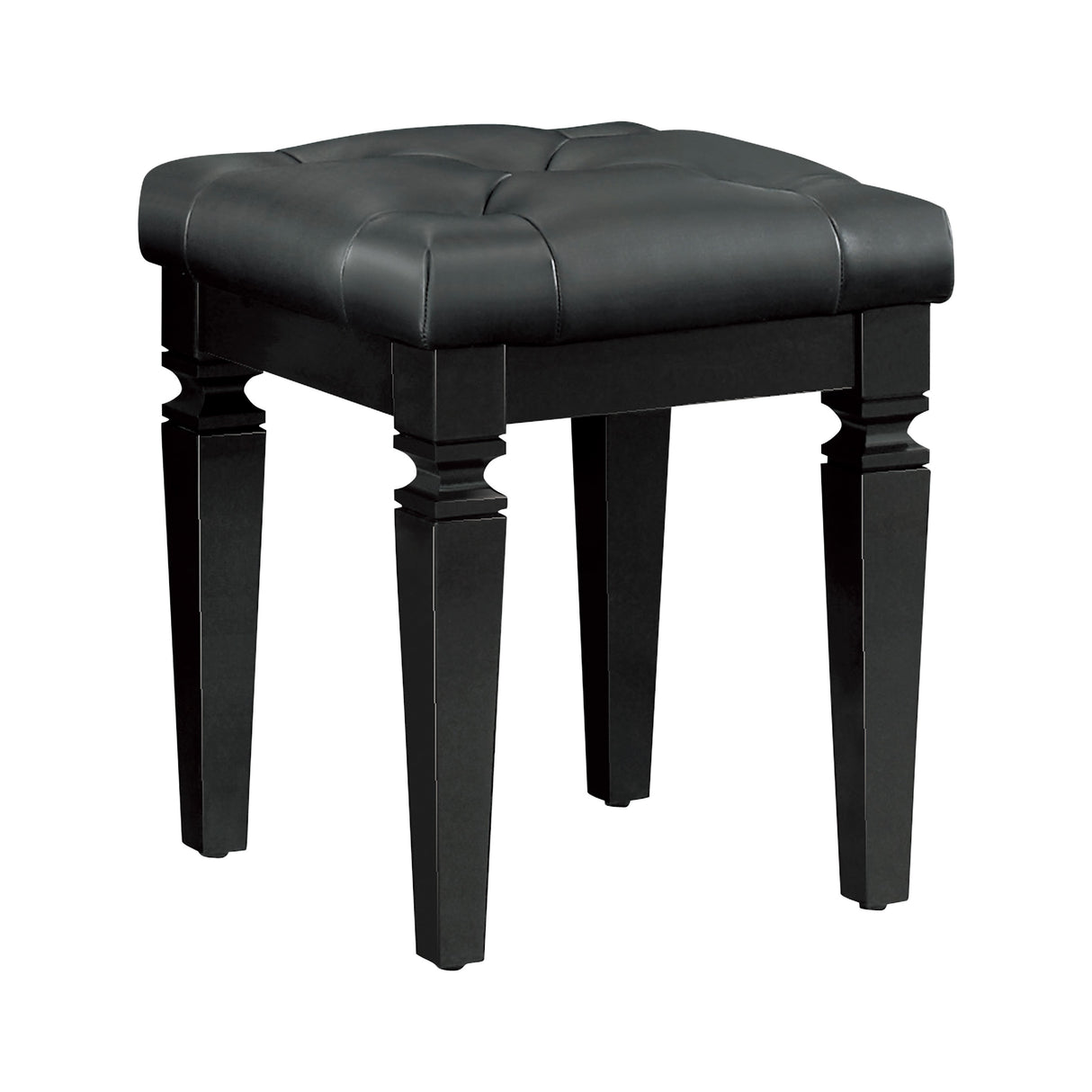 Allura Black 5-Piece Bedroom Set (Queen Bed, Nightstand, Dresser, Mirror, Chest) from Homelegance - Luna Furniture