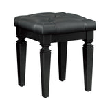 Allura Black 5-Piece Bedroom Set (Queen Bed, Nightstand, Dresser, Mirror, Chest) from Homelegance - Luna Furniture