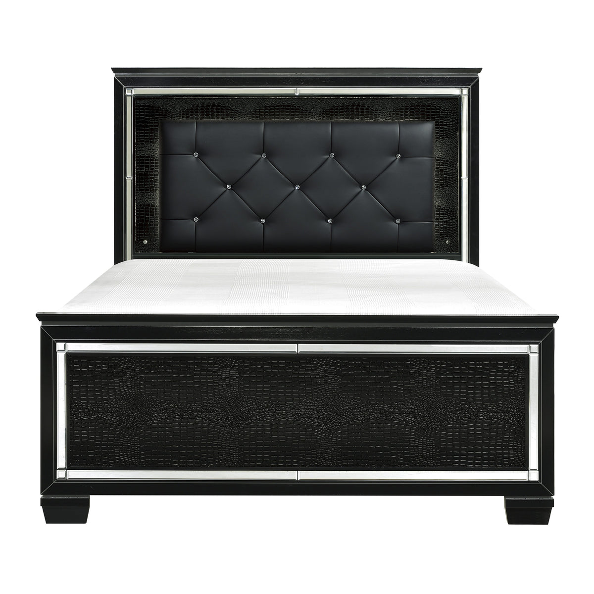 Allura Black Nightstand from Homelegance - Luna Furniture