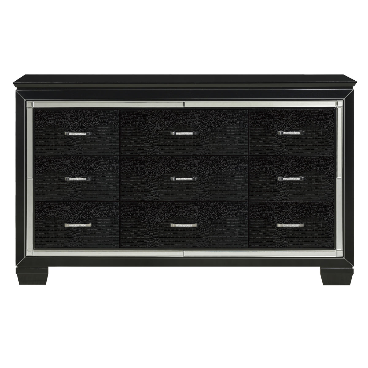 Allura Black Nightstand from Homelegance - Luna Furniture