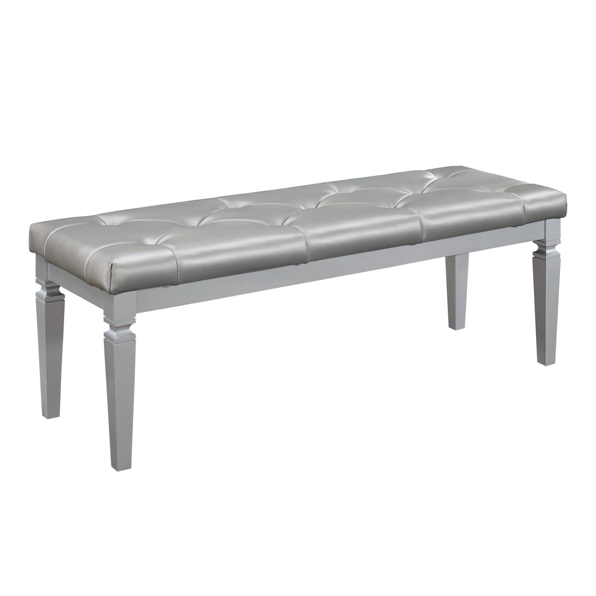 Allura Silver Bedroom Bench from Homelegance - Luna Furniture