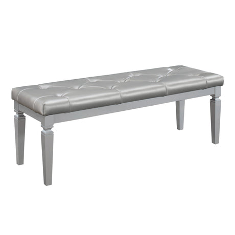 Allura Silver Bedroom Bench from Homelegance - Luna Furniture