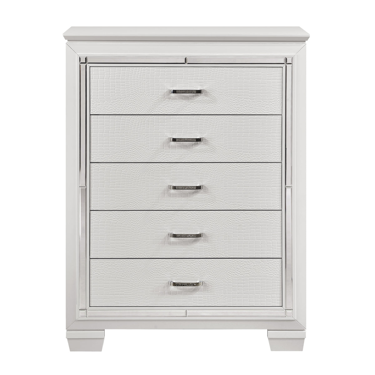 Allura White Nightstand from Homelegance - Luna Furniture