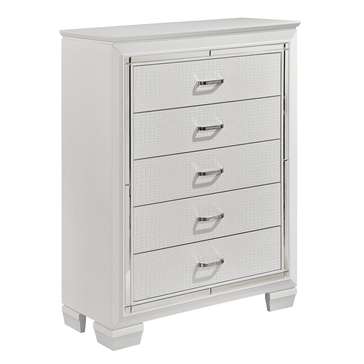 Allura White Nightstand from Homelegance - Luna Furniture