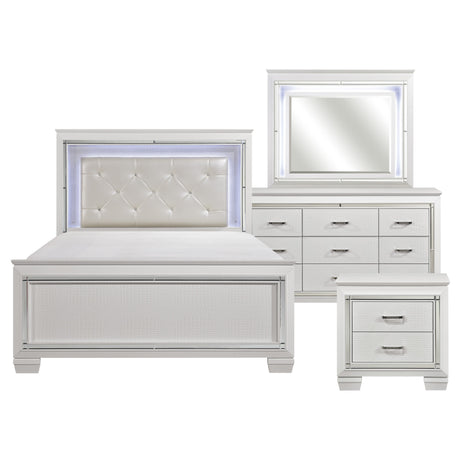Allura White Vanity Dresser with Mirror from Homelegance - Luna Furniture