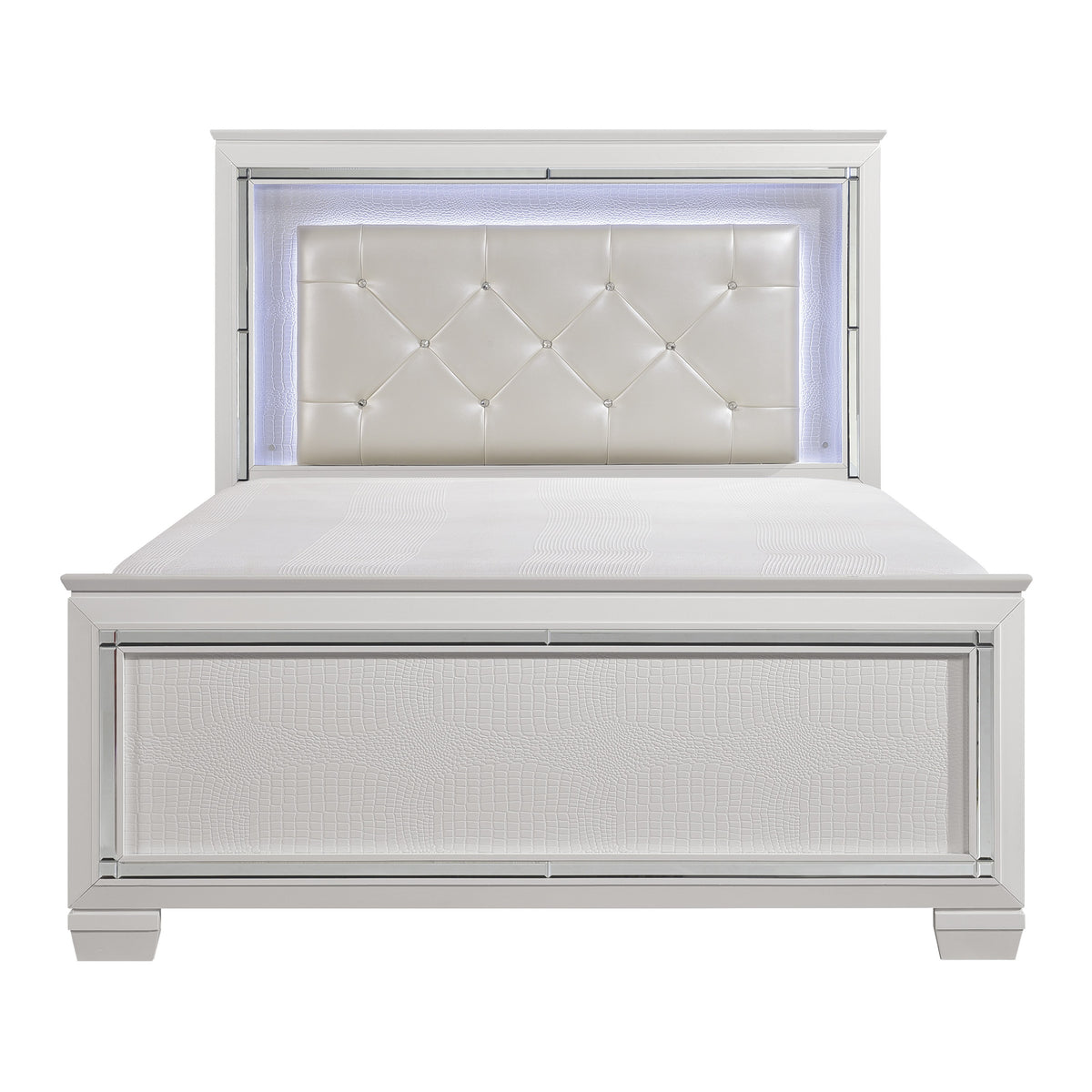 Allura White Nightstand from Homelegance - Luna Furniture