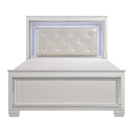 Allura White Vanity Dresser with Mirror from Homelegance - Luna Furniture