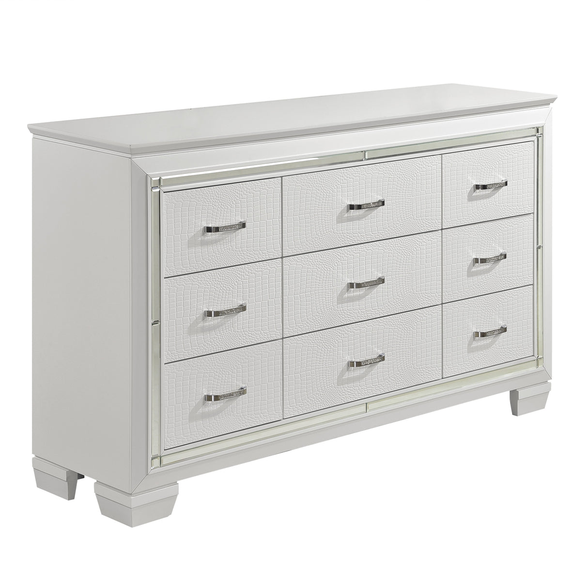 Allura White Mirror (Mirror Only) from Homelegance - Luna Furniture