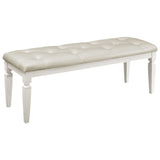 Allura White Bedroom Bench from Homelegance - Luna Furniture