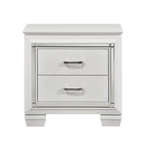 Allura White 5-Piece Bedroom Set (Queen Bed, Nightstand, Dresser, Mirror, Chest) from Homelegance - Luna Furniture