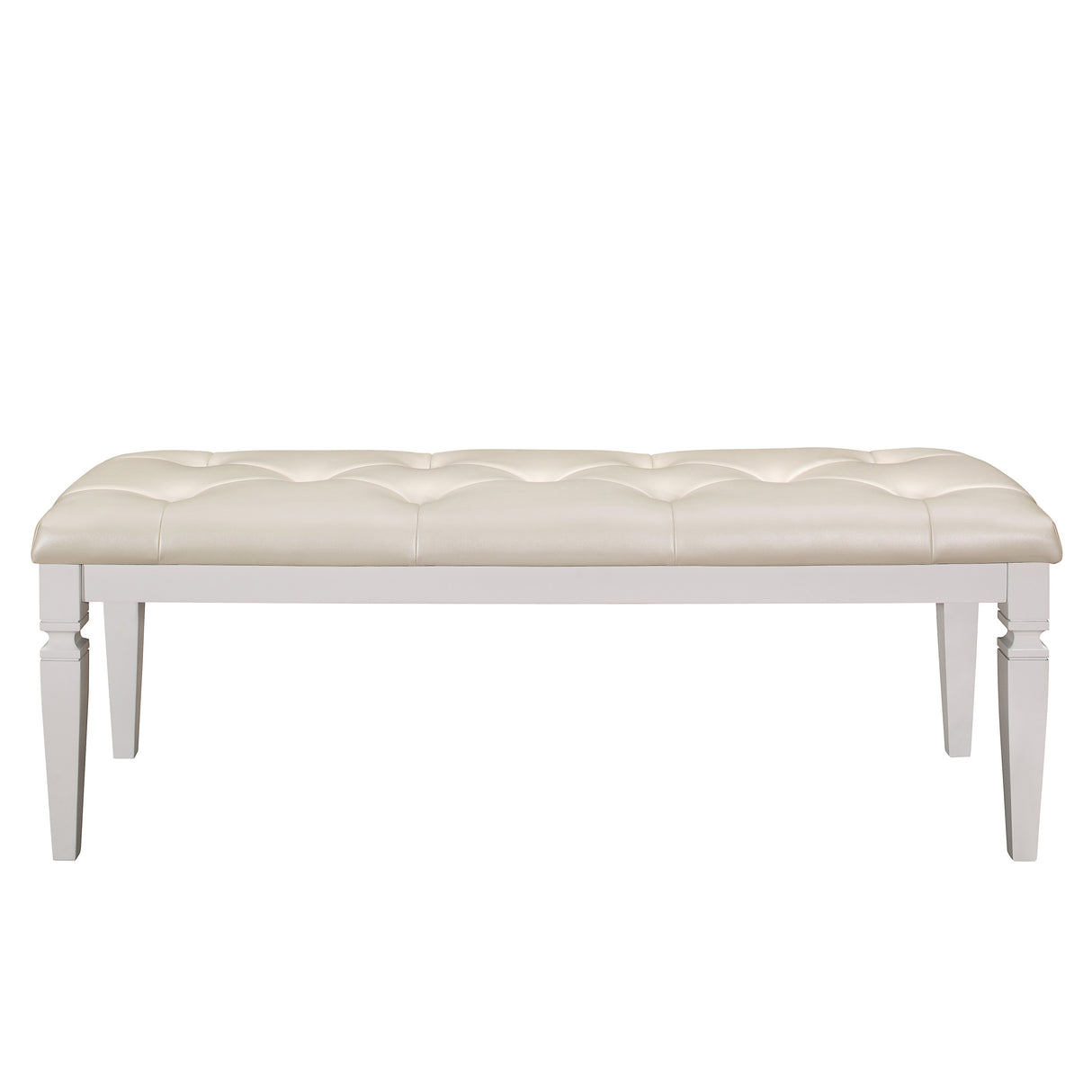 Allura White Bedroom Bench from Homelegance - Luna Furniture