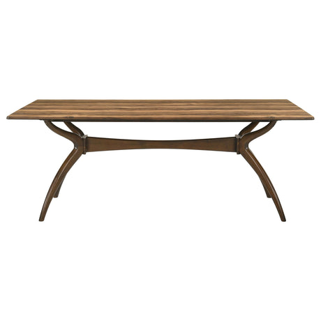 Randolph Sheesham and Brown 79-inch Smart Top Rectangular Dining Table from Coaster - Luna Furniture
