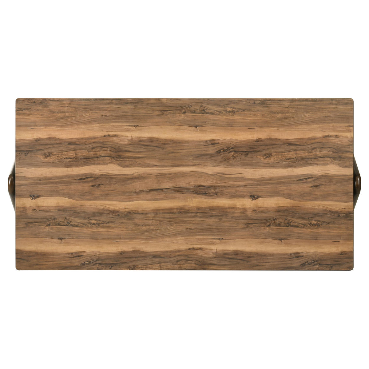 Randolph Sheesham dining table, top-down wood grain surface, rectangular shape
