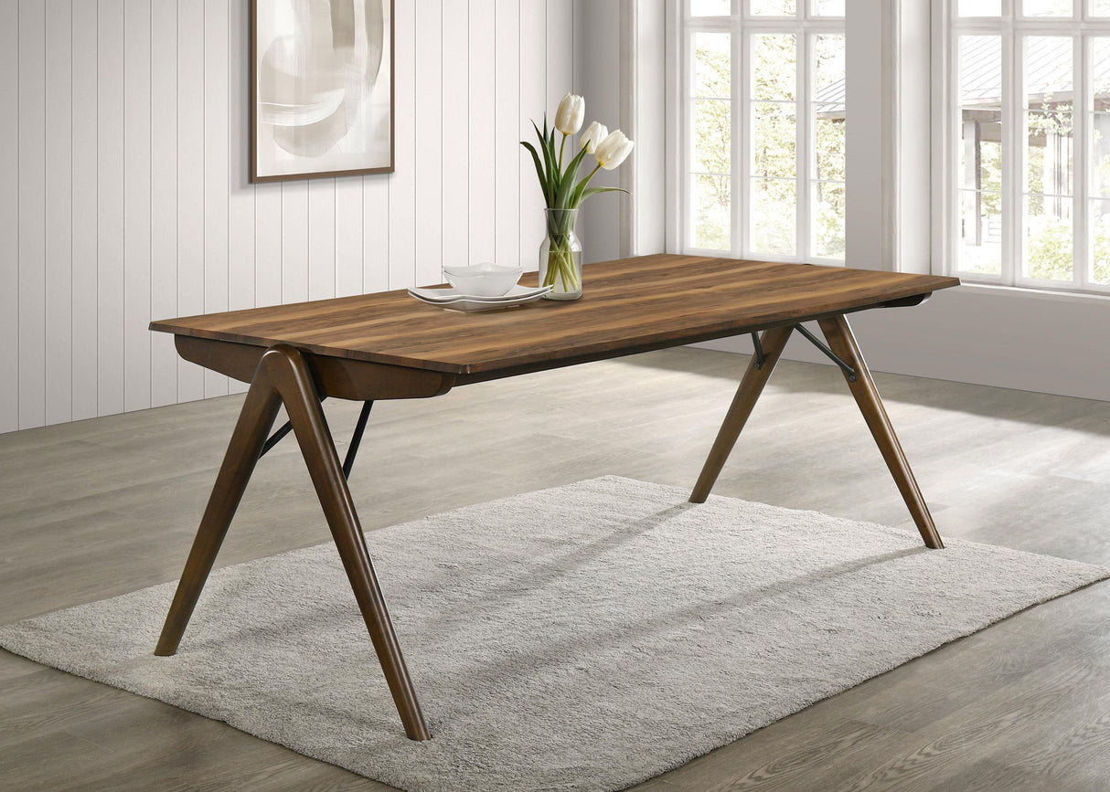 Randolph Sheesham/Brown 79-inch Rectangular Dining Table from Coaster - Luna Furniture