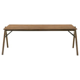 Randolph Sheesham/Brown 79-inch Rectangular Dining Table from Coaster - Luna Furniture
