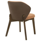 Randolph Butterscotch/Brown Dining Side Chair, Set of 2 from Coaster - Luna Furniture