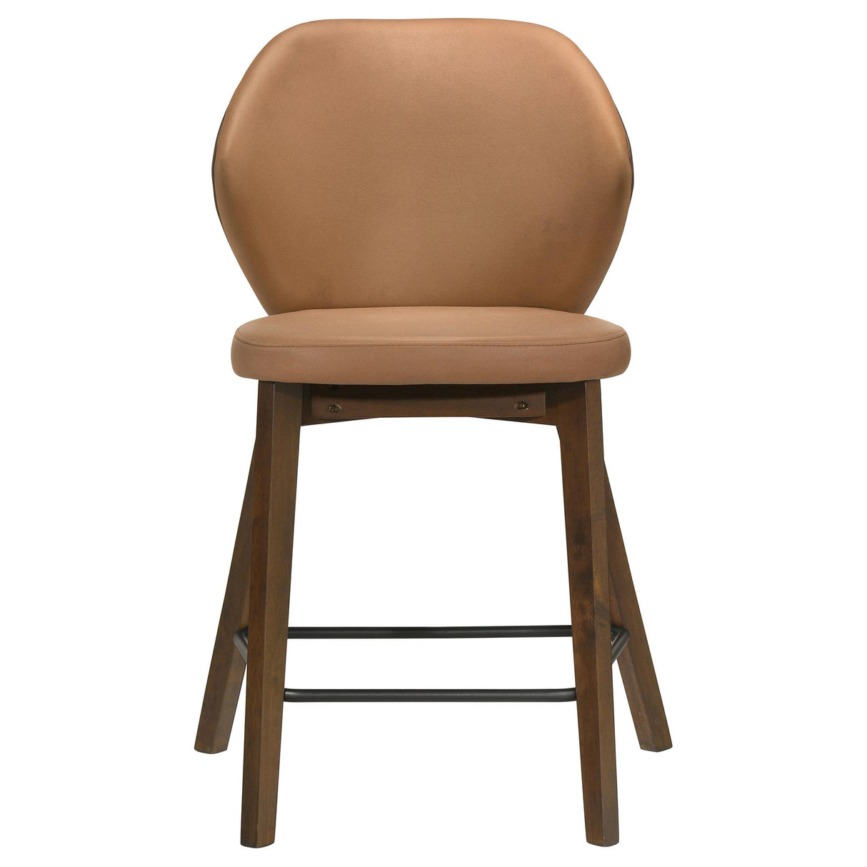 Randolph Butterscotch and Brown Upholstered Counter Height Chair, Set of 2 from Coaster - Luna Furniture