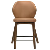 Randolph Butterscotch and Brown Upholstered Counter Height Chair, Set of 2 from Coaster - Luna Furniture