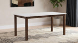 Merrin White/Walnut 55-inch Rectangular Dining Table from Coaster - Luna Furniture