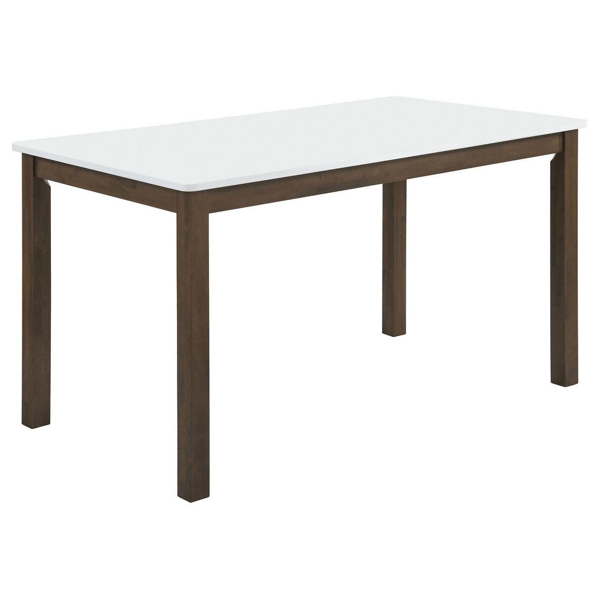 Merrin White/Walnut 55-inch Rectangular Dining Table from Coaster - Luna Furniture