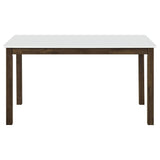 Merrin White/Walnut 55-inch Rectangular Dining Table from Coaster - Luna Furniture