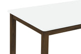 Merrin White/Walnut 55-inch Rectangular Dining Table from Coaster - Luna Furniture