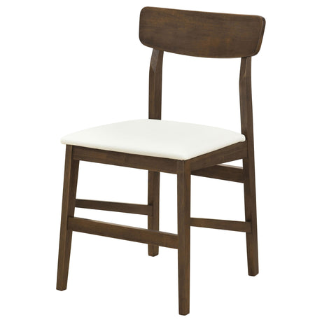 Merrin Off White and Walnut Dining Side Chair, Set of 2 from Coaster - Luna Furniture