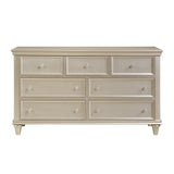 Celandine Silver 5-Piece Bedroom Set (Queen Bed, Nightstand, Dresser, Mirror, Chest) from Homelegance - Luna Furniture