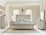 Celandine Silver 5-Piece Bedroom Set (Queen Bed, Nightstand, Dresser, Mirror, Chest) from Homelegance - Luna Furniture