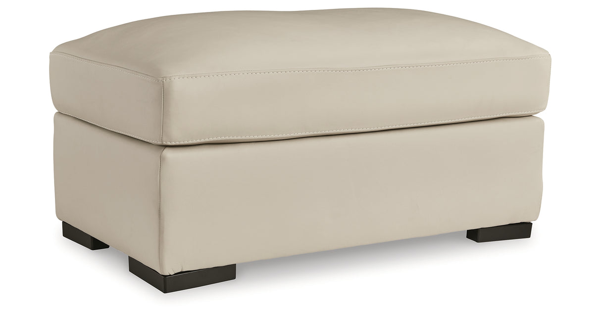 Tresure Trove Almond Ottoman from Ashley Furniture - Luna Furniture