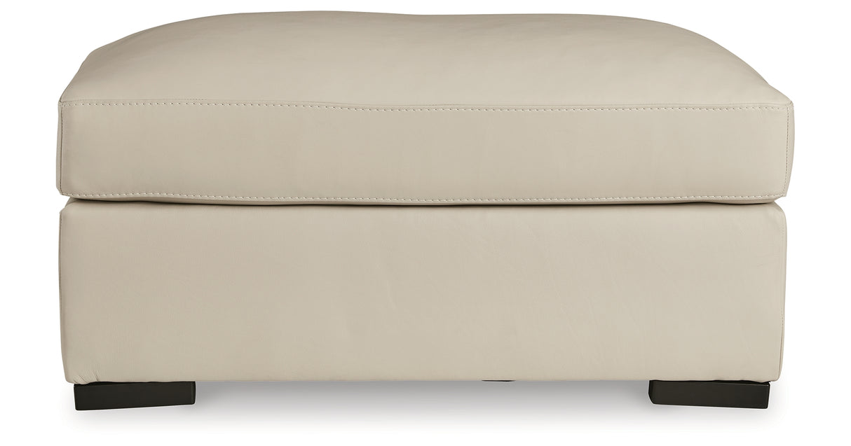 Tresure Trove Almond Ottoman from Ashley Furniture - Luna Furniture