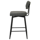 Levine Gray Fabric Upholstered Swivel Counter Chair, Set of 2 from Coaster - Luna Furniture