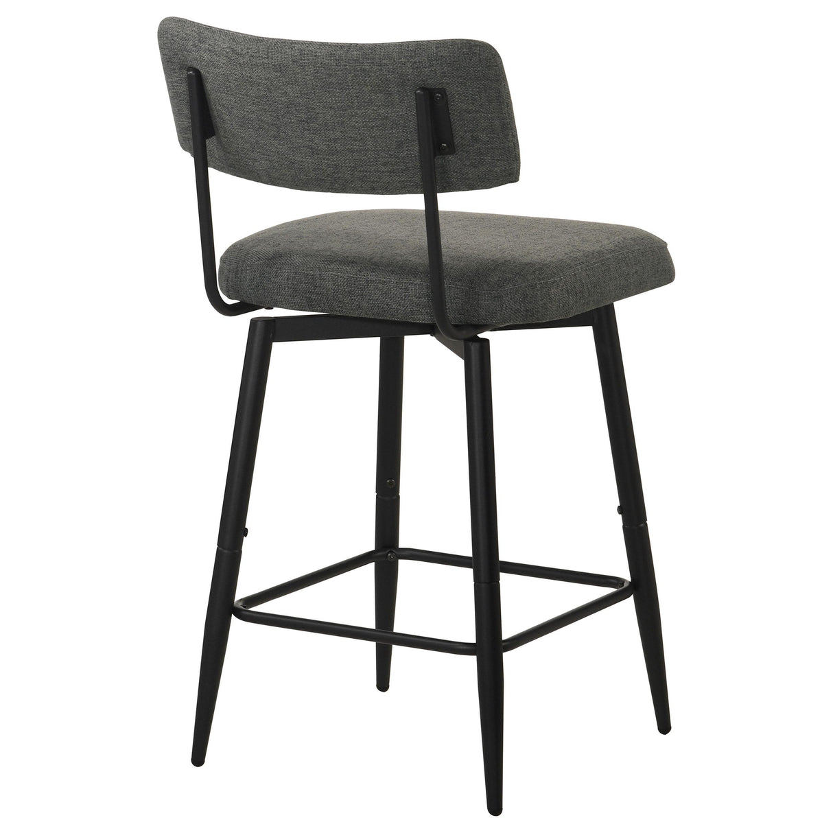 Levine Gray Fabric Upholstered Swivel Counter Chair, Set of 2 from Coaster - Luna Furniture