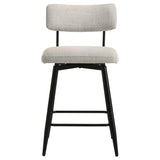 Levine Cream Fabric Upholstered Swivel Counter Chair, Set of 2 from Coaster - Luna Furniture