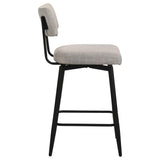 Levine Cream Fabric Upholstered Swivel Counter Chair, Set of 2 from Coaster - Luna Furniture