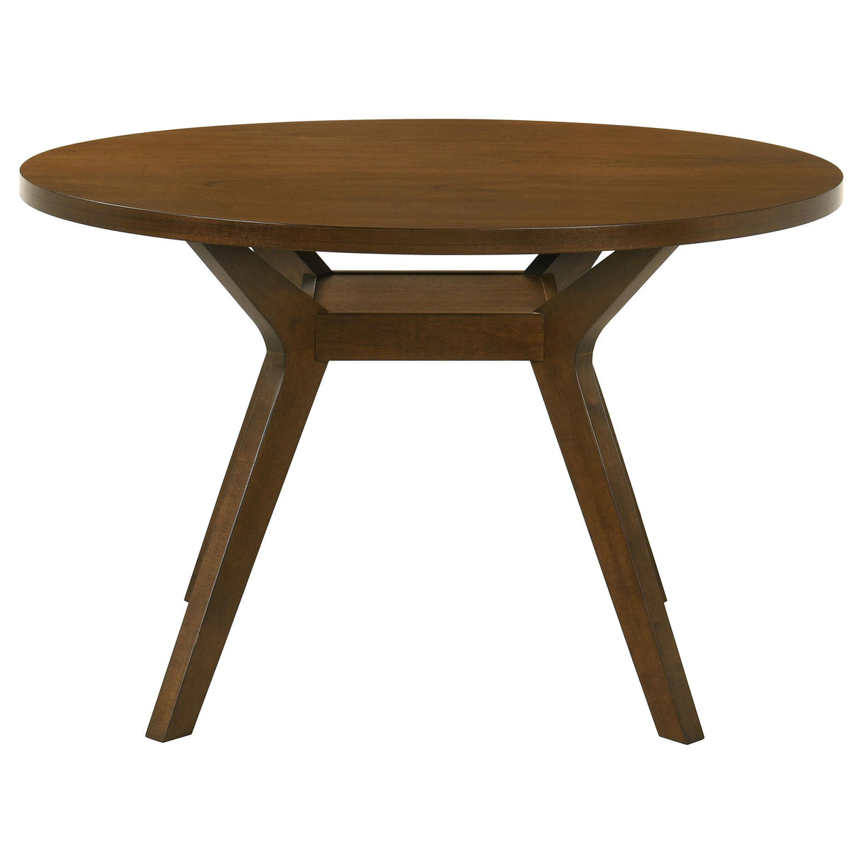Mueller Brown/Beige 5-Piece 48-inch Round Dining Set from Coaster - Luna Furniture