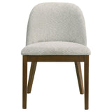 Mueller Brown/Beige Upholstered Dining Side Chair, Set of 2 from Coaster - Luna Furniture